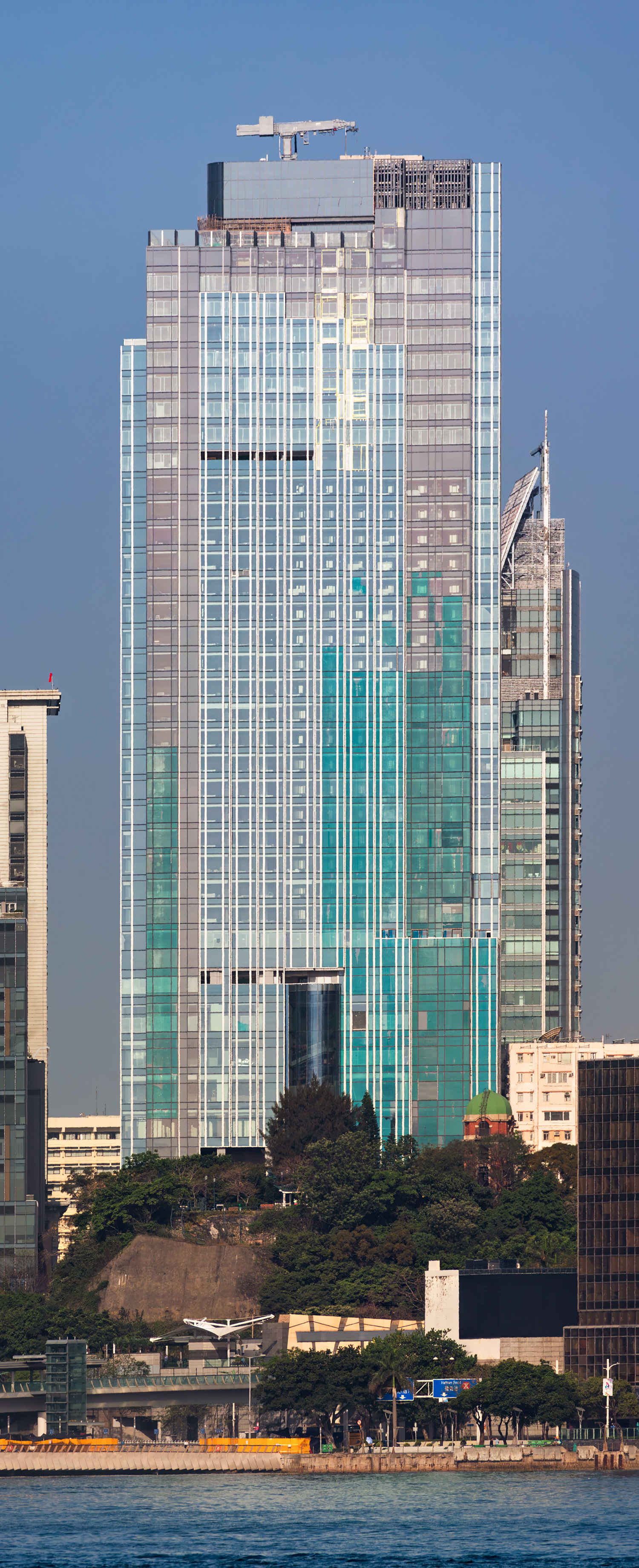 The Kimpton Hotel and Mariners� Club, Hong Kong - View from the east. © Mathias Beinling